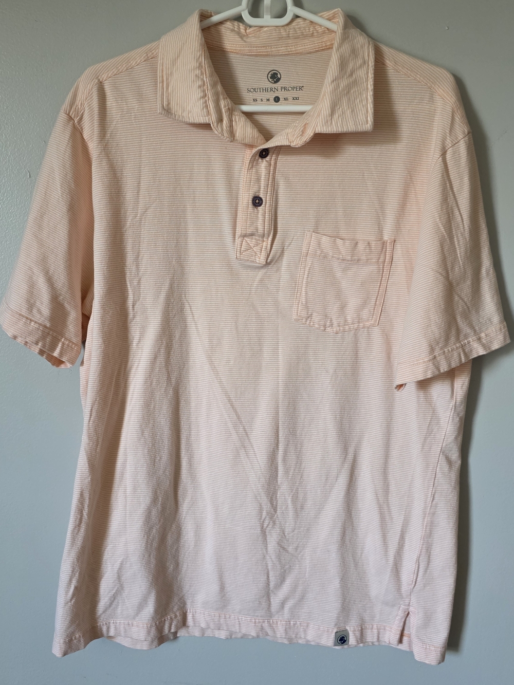 Southern Proper Men’s Peach Polo Shirt